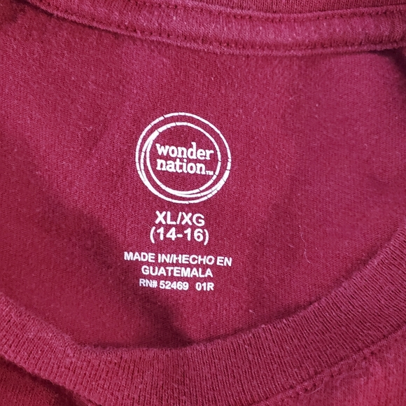 XL (14-16) Blue Atlantic Works Sweatshirt & Maroon Wonder Nation Tshirt - Picture 8 of 9